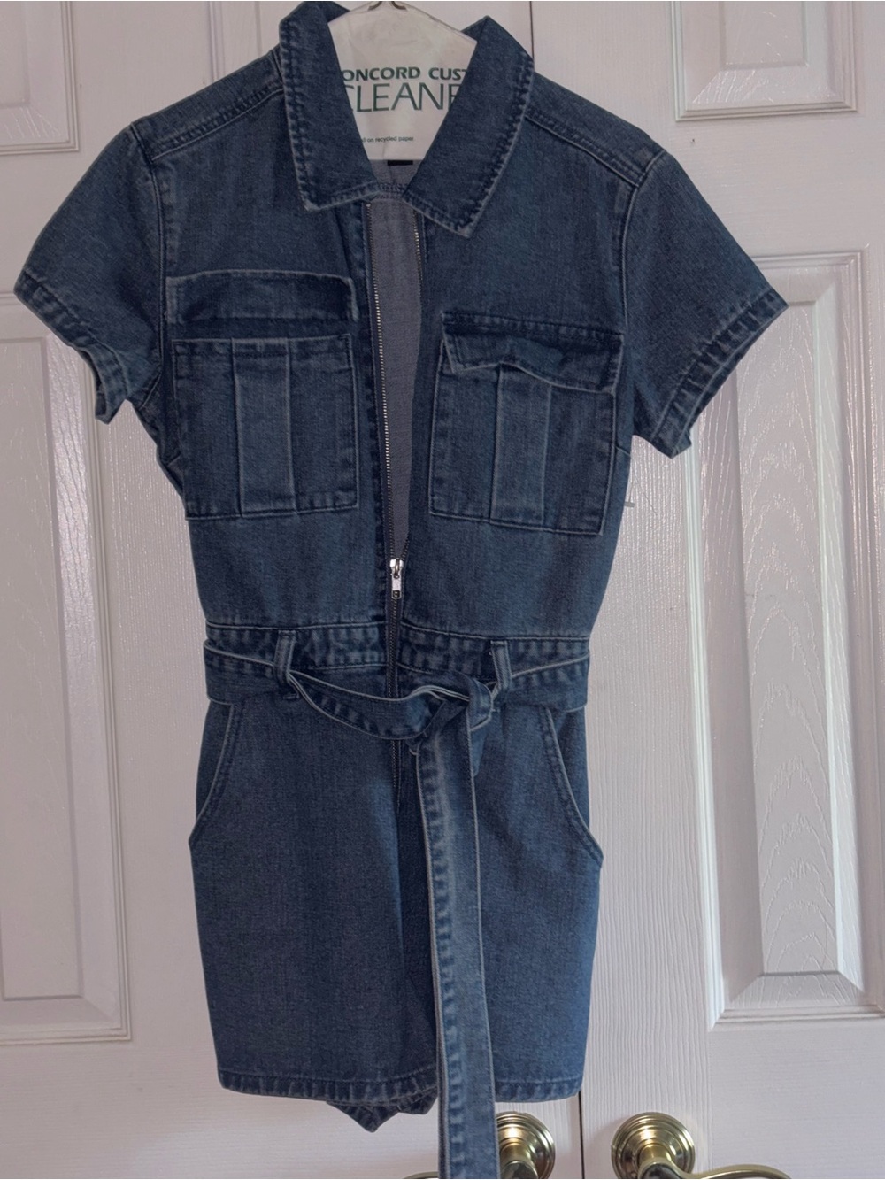 Forever 21 Blue Denim Jumpsuit/Romper